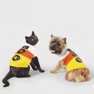 Candy Corn Dog and Cat Sweater